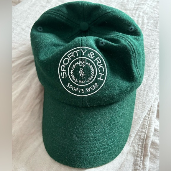 Sporty & Rich Accessories - Green Sporty & Rich Baseball Cap